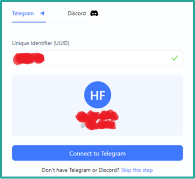 Connect to Telegram