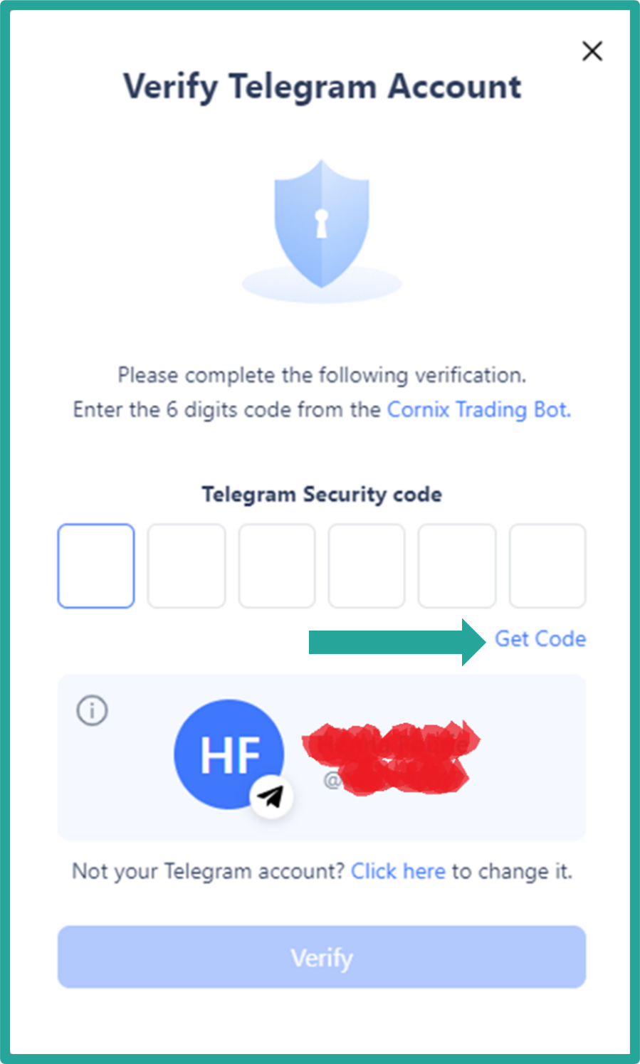 Verify Telegram Account